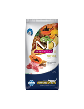 N&D Tropical Selection Kuzu Etli ve Tropikal Meyveli Kısırlaştırılmış Kedi Maması 10kg