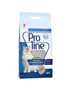 Proline Süper Topaklanan İnce Taneli Parfümsüz Bentonit Kedi Kumu 10lt