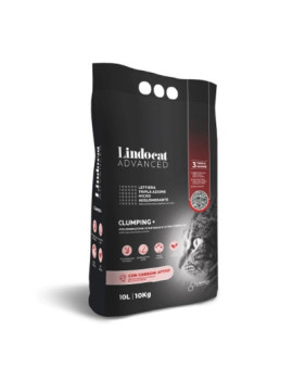 Lindocat Advanced Aktif Karbonlu Ekstra Güçlü Topaklanan Gri Kedi Kumu 10lt