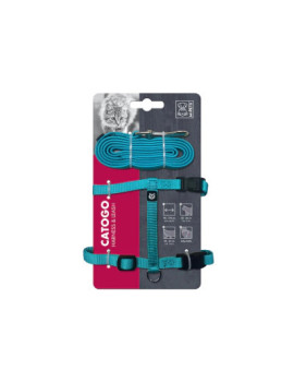 M-Pets Catogo Kedi Göğüs Tasması Seti 90-170cm (Mavi)