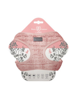 M-Pets Haute Couture Kedi Göğüs Tasması 38x43cm (Pembe)