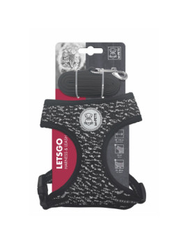 M-Pets Letsgo Kedi Göğüs Tasması Seti 30-42cm