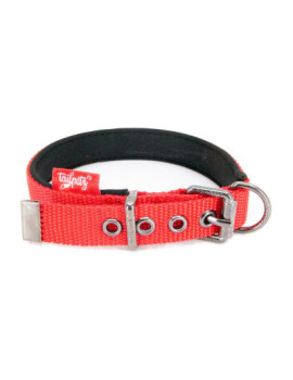 Tailpetz Comfy Yumuşak Dokulu Köpek Boyun Tasması (Kırmızı) [L]