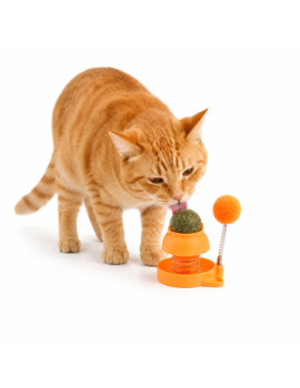 Rimba Catnipli Toplu Yaylı Kedi Oyuncağı 10cm (Karışık Renkli)