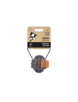 M-Pets Örgü Top Köpek Oyuncağı 6,5cm (Gri)