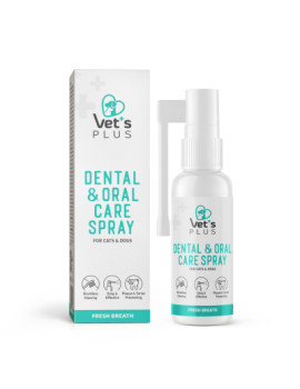 Vet's Plus Kedi ve Köpekler İçin Diş ve Ağız Bakım Spreyi 50ml