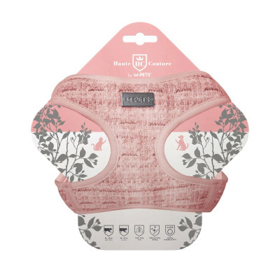 M-Pets Haute Couture Kedi Göğüs Tasması 38x43cm (Pembe)
